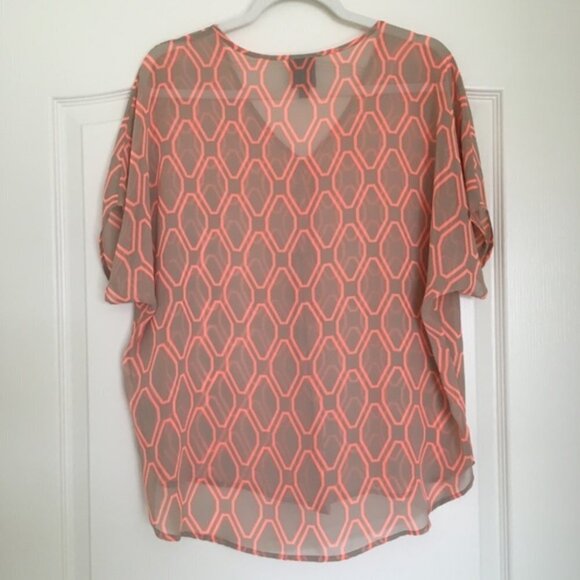 Nordstrom Bobeau Print Blouse Women's Size Small - Picture 2 of 6
